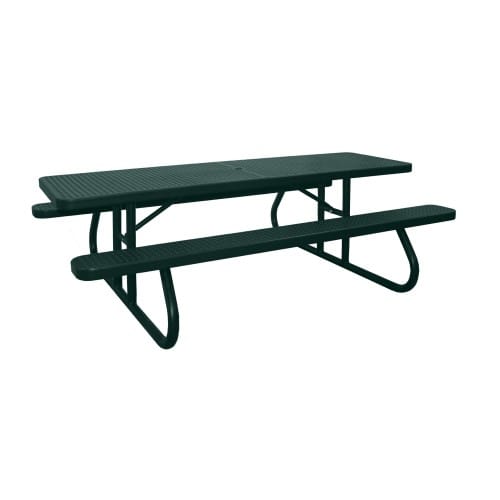 8' Champion Perforated Steel Table, Free Standing