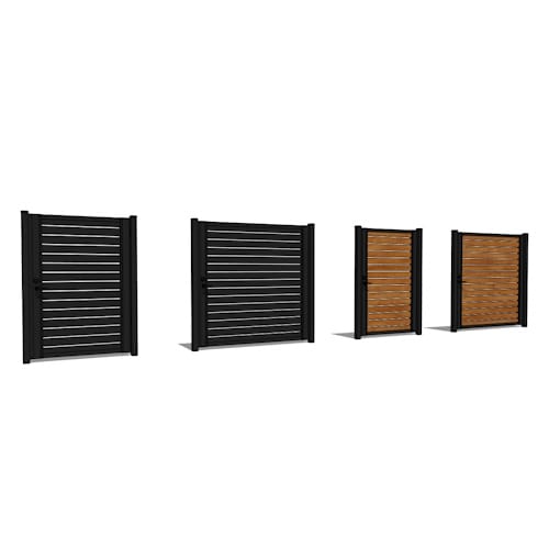 Aluminum 40 DIY Pedestrian Gate Single Swing