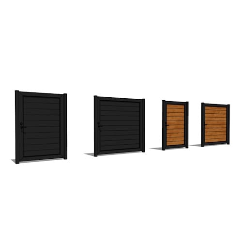 Aluminum 60 HD Pedestrian Gate Single Swing