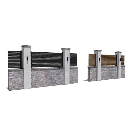 Aluminum 20 Wall Topper Square post