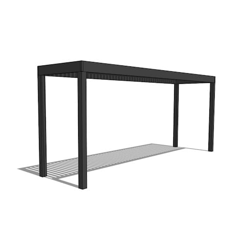 Alu 40 Pergola Standard Configuration - Wood Grain