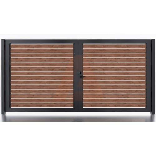 Aluminum 40 HD Pedestrian Gate Double Swing preview 2