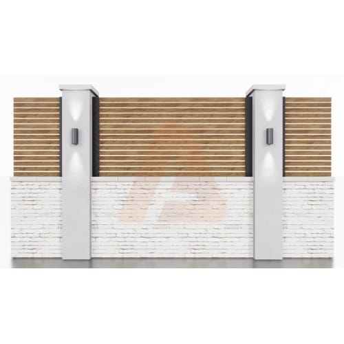 Aluminum 20 Wall Topper 2-way post preview 2