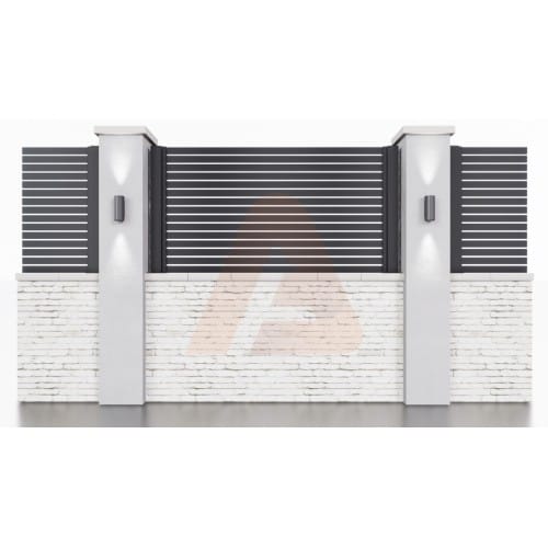 Aluminum 20 Wall Topper Square post