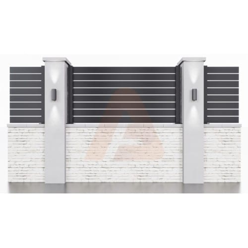 Aluminum 40 Wall Topper 2-way post