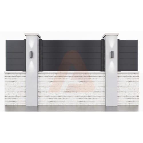 Aluminum 60 Wall Topper 2-way post