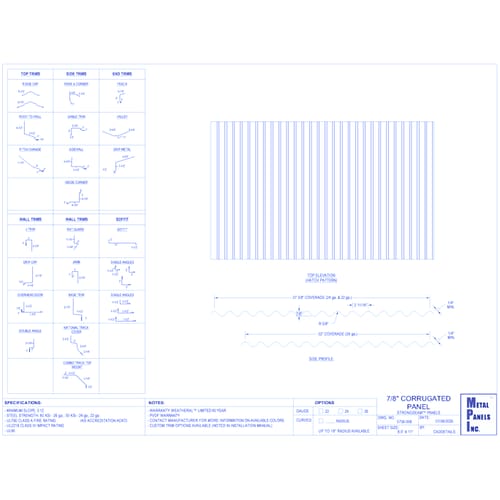 7/8" Corrugated Panel