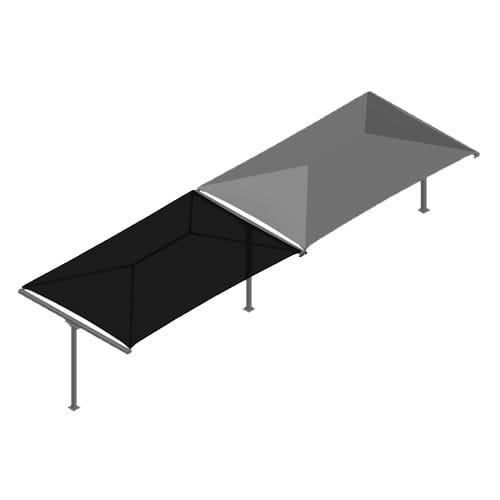 Conjoined T-Bar Hip Canopy