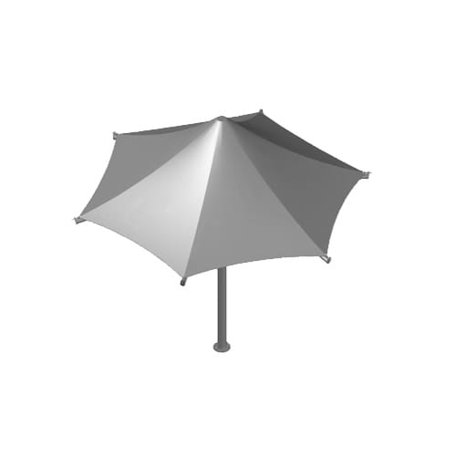 Center Post Umbrella (Hexagon)