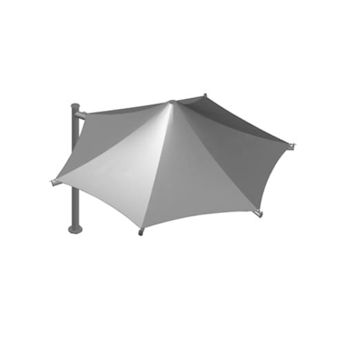 Corner Post Cantilever Umbrella (Hexagon)