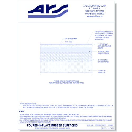 TERRAtrack Single-Pour System