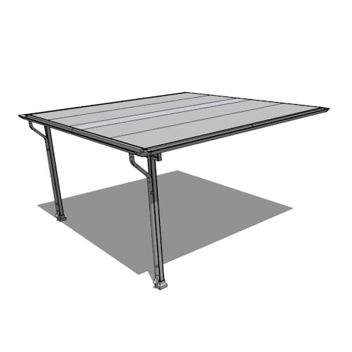 Moderno Patio Cover: 16'W x 16'H