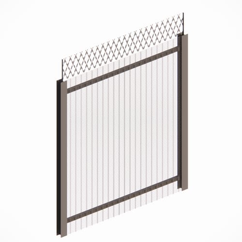 SecureMesh™ Alpha Welded Wire Security Fence: Razor Mesh
