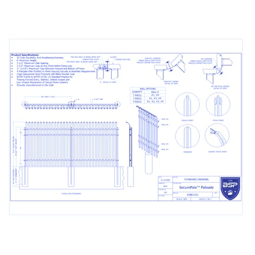 SecurePale™ Fence System (AVBD 1101)