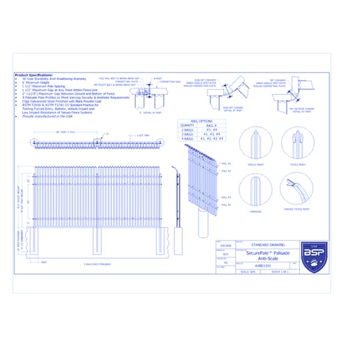 SecurePale™ Fence System - Anti-Scale (AVBD 1101)