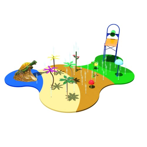 Hurricane Harbor Splash Pad - 1500 Sq.Ft
