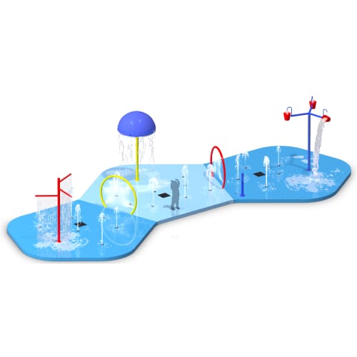 Pirates Bay Splash Pad - 1000 Sq.Ft