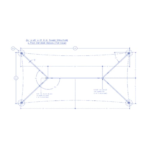 Hip Roof Shade 25'x35'