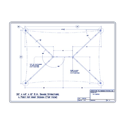 Hip Roof Shade 30'x40'
