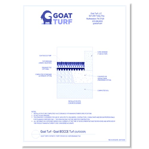 Goat Turf - Bocce Outdoor