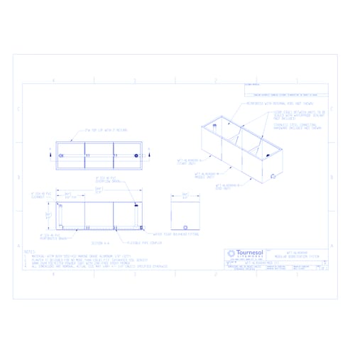 Bioretention Planter, Aluminum - Modular System (WFT-AL484848-MOD SYS)