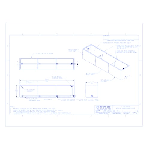 Bioretention Planter, Aluminum - Modular System (WFT-AL724848-MOD SYS)