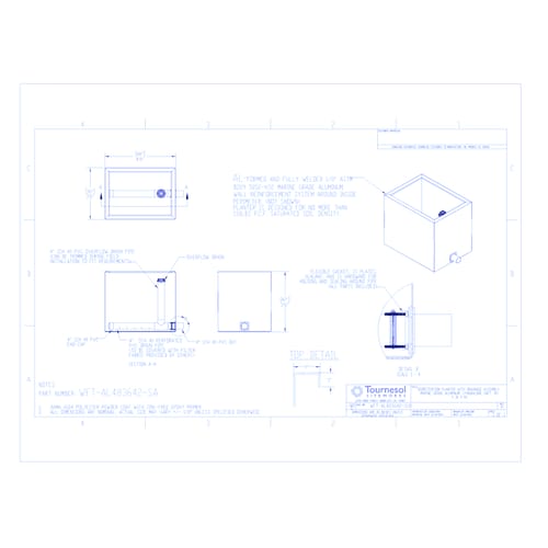 Bioretention Planter, Aluminum - Stand Alone Unit (WFT-AL483642-SUB)