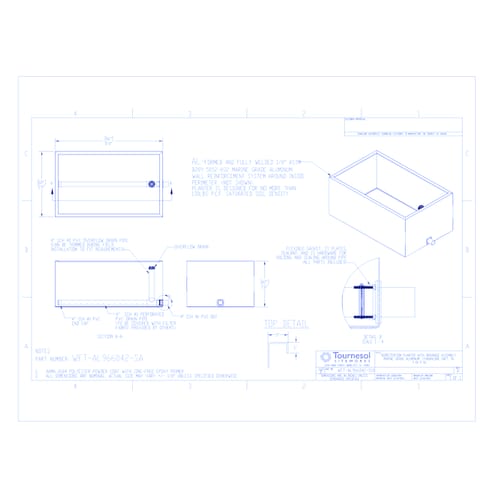 Bioretention Planter, Aluminum - Stand Alone Unit (WFT-AL966042-SUB)