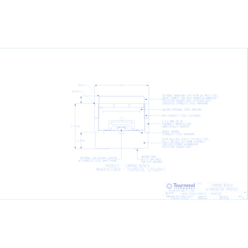 Camino Bench Technical Details