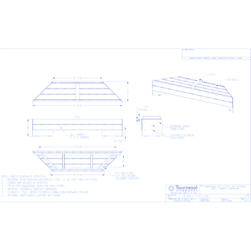 Camino Bench 45 Degree (CB-45B-2)