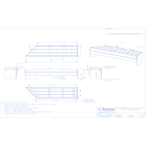 Camino Bench 45 Degree (CB-45R-2)