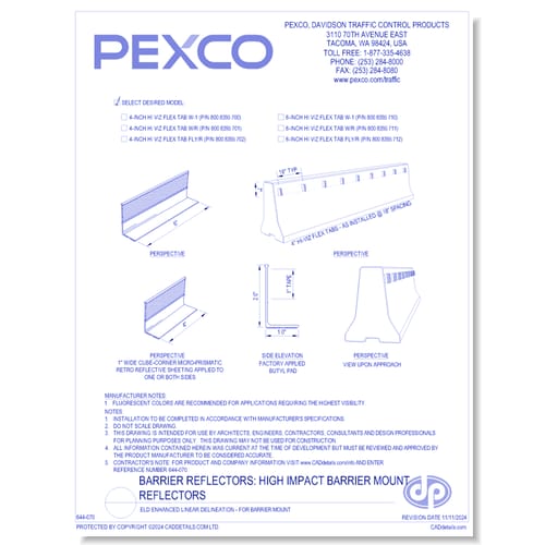 ELD Enhanced Linear Delineation Barrier Mount