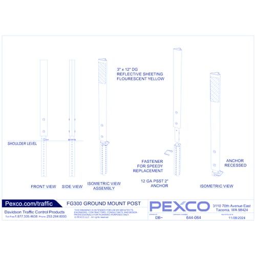 FG 300 Ground Mount Post