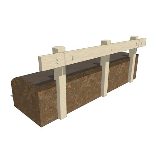 TimBarrier™: StreetGuard™ Guardrail For Roadways And Street Applications (25 MPH Max.)
