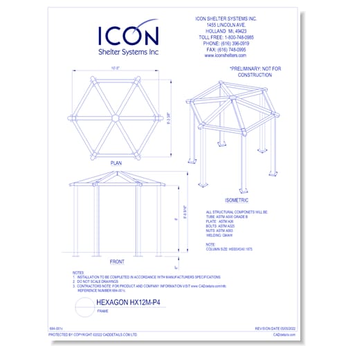 Hexagon HX12M-P4 - Frame