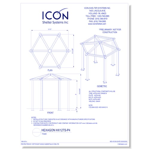 Hexagon HX12TS-P4 - Frame