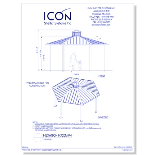 Hexagon HX20MFS-P4 - Elevation