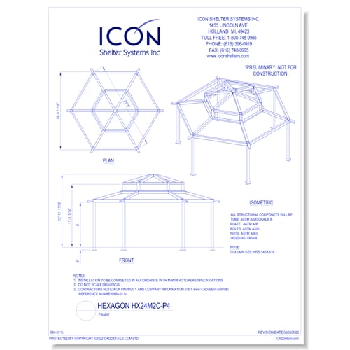 Hexagon HX24M2C-P4 - Frame
