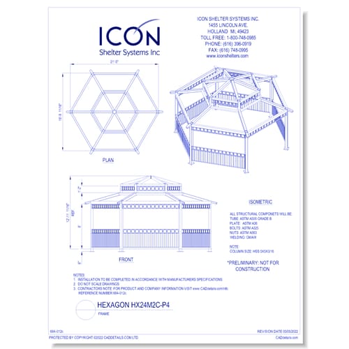 Hexagon HX24M2C-ORN-P4 - Frame