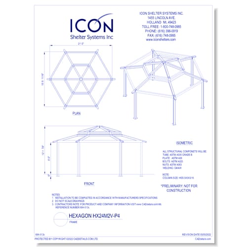 Hexagon HX24M2V-P4 - Frame