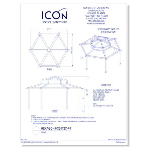 Hexagon HX24T2C-P4 - Frame
