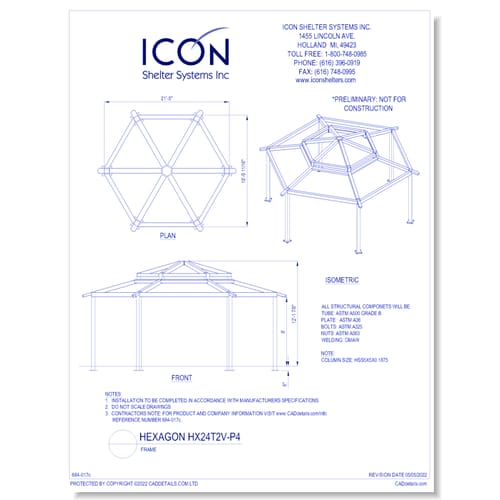 Hexagon HX242V-P4 - Frame
