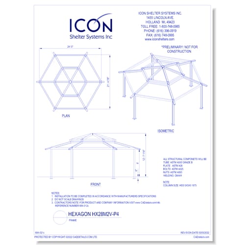 Hexagon HX28M2V-P4 - Frame
