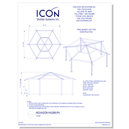 Hexagon HX28M-02-P4 - Frame