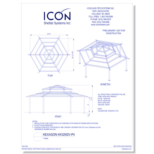 Hexagon HX32M2V-P4 - Frame