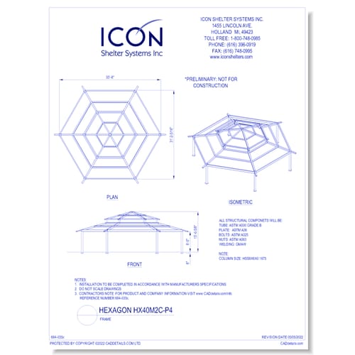 Hexagon HX40M2C-P4 - Frame