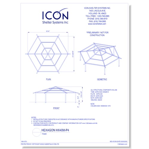 Hexagon HX40M-P4 - Frame