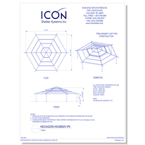 Hexagon HX48M2V-P4 - Frame