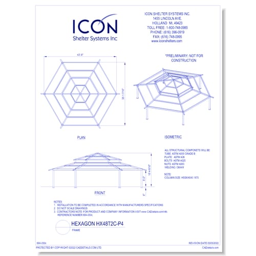 Hexagon HX48T2C-P4 - Frame
