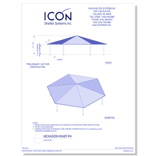 Hexagon HX48T-P4 - Elevation